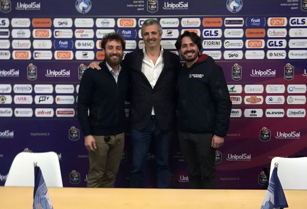 Il Mosaiko al fianco del Napoli Basket alla Fruit Village Arena